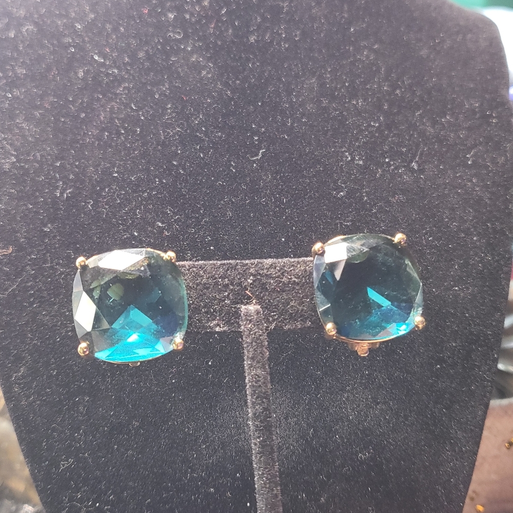 Elegant Blue Stud Earrings‎